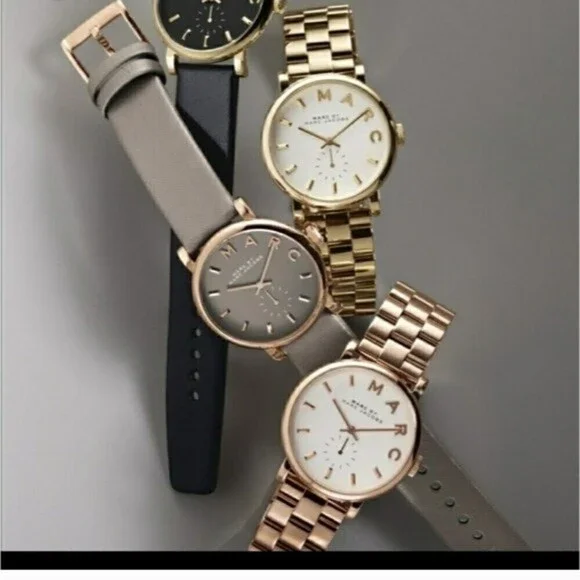 Marc by Marc Jacobs baker rose grey leather watch - Picture 11 of 12